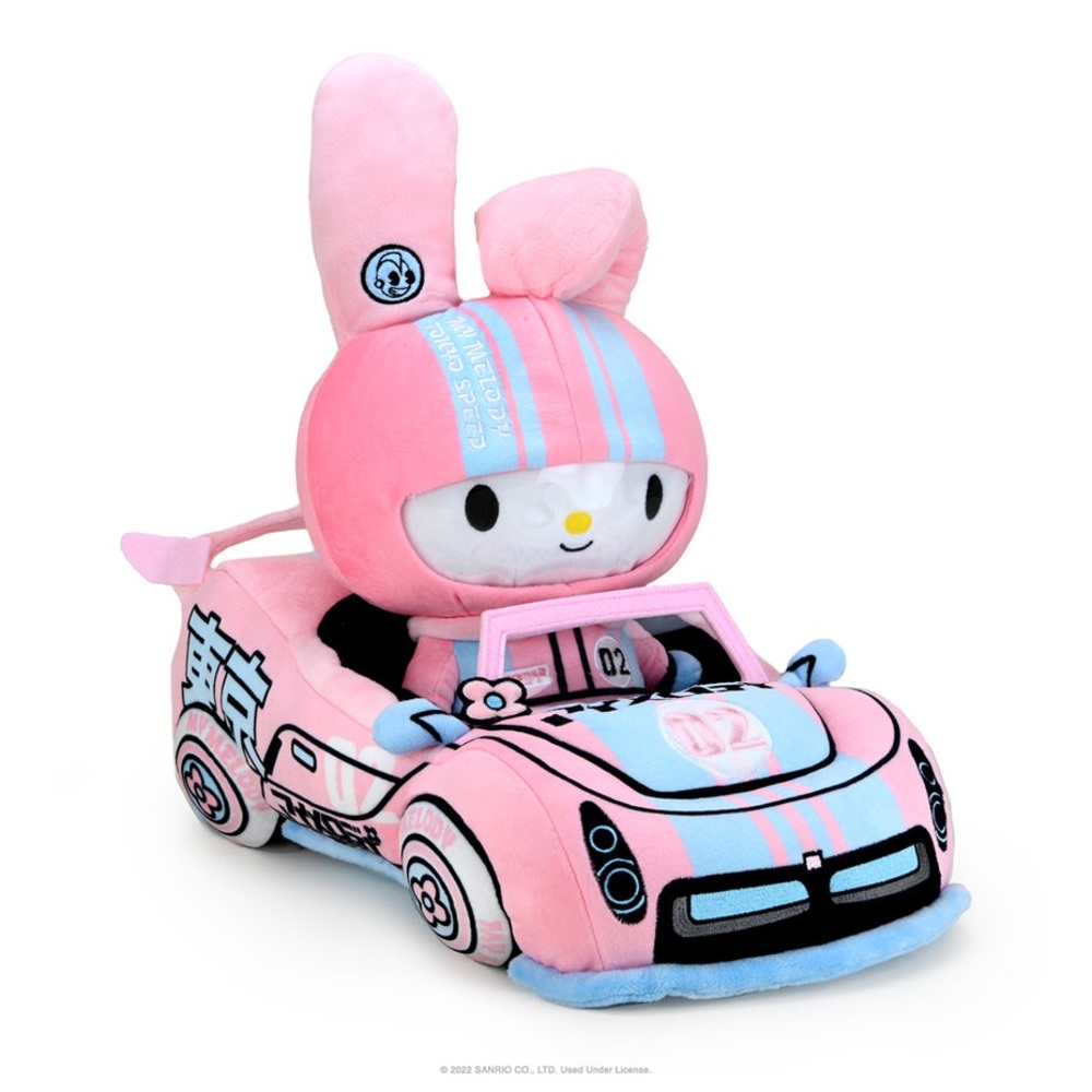 MY MELODY Kidrobot x Sanrio Collaboration 2piece Race Car Set LIKE NEW!